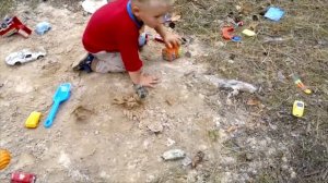 Детские игры с животными... Смешные дети.