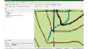 Digitize rivers with the Raster Tracer plugin in QGIS