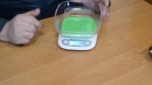 Весы кухонные Domotec ACS SH 125 до 7 кг с чашей, Green