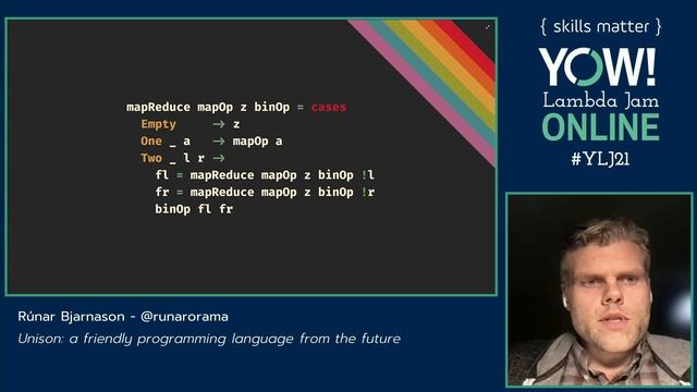 YOW! Lambda Jam 2021 - Rúnar Bjarnason - Unison: a friendly programming language from the future смотреть онлайн