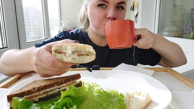 Мукбанг сэндвичи MUKBANG SANDWICH #мукбанг #фудблогер #обжор