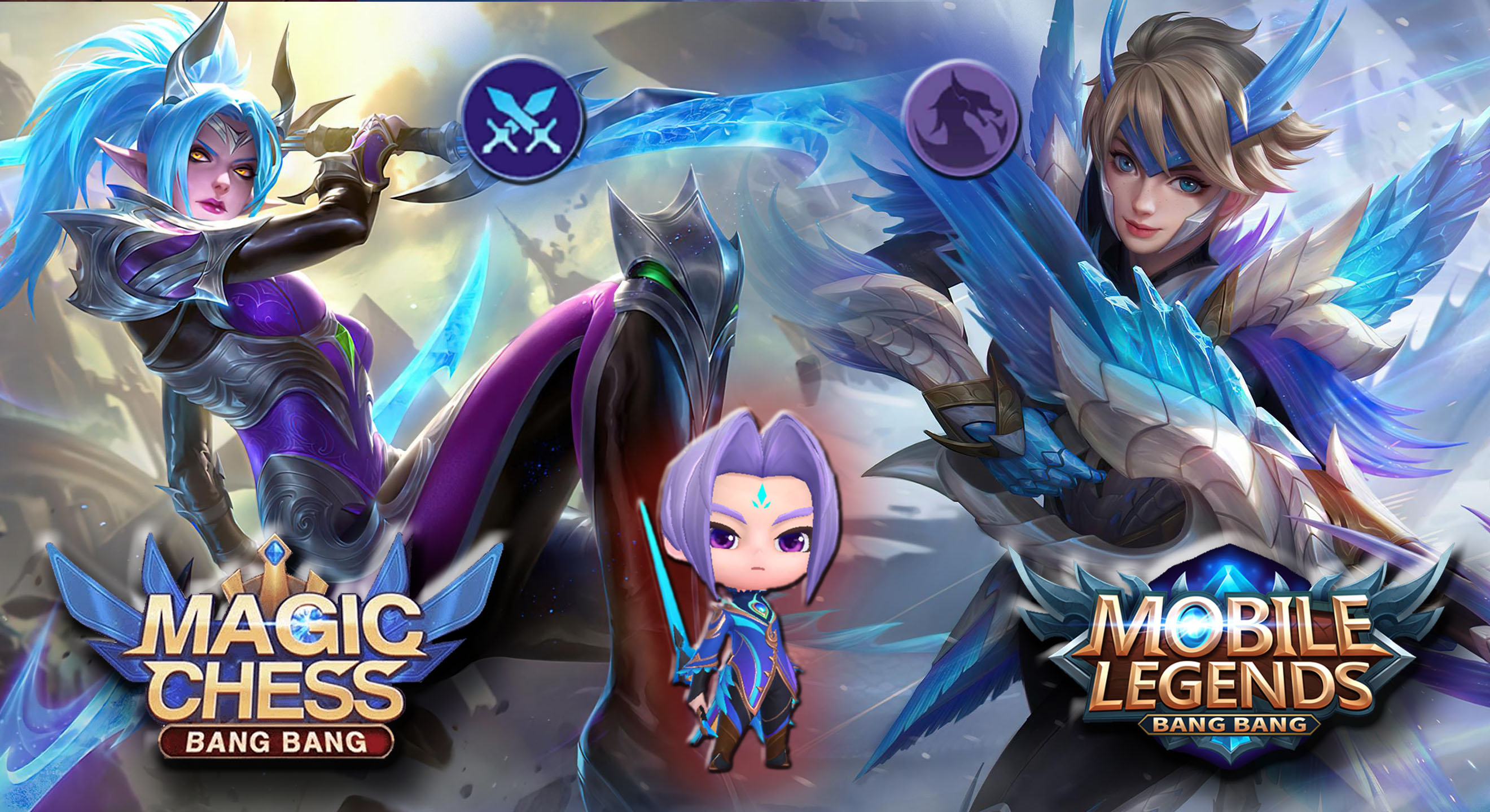 Мечники + Истребители драконов. Магические шахматы Mobile Legends: Эпичная победа 100% хп. Линг