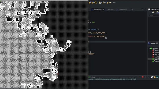 Random Maze Generation Using Depth First Search смотреть онлайн