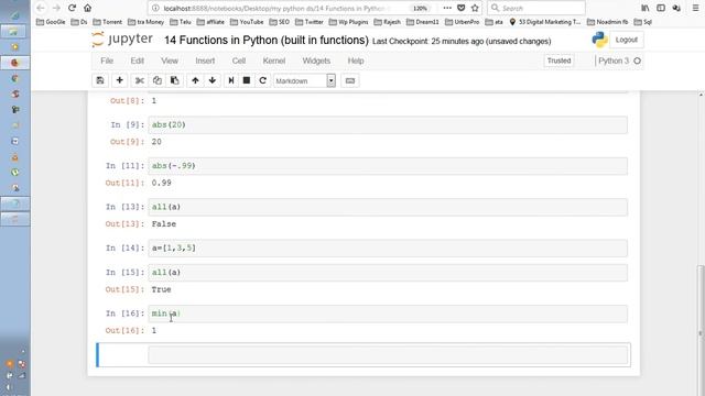 What are Built in Function in Telugu | Built in methods in python | VLR Training Class - 13