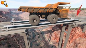 ЖИТЕЛИ УСТАЛИ ЖДАТЬ МОСТ И СДЕЛАЛИ ЕГО ИЗ СТАРЫХ ЛИМУЗИНОВ _ BeamNG.drive (720p)