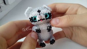 Енот из бисера ?амигуруми? ? #амигуруми_из_бисера #бисер