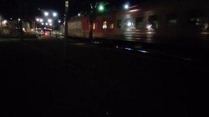 Отправление поезда 131 Орск - Москва под тягой ЭП1-266