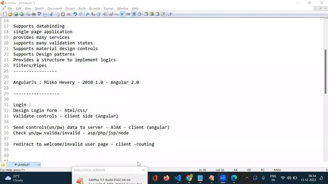 ANGULAR 14 tutorials || Demo - 2 || by Mr. Swamy Naidu On 13-12-2022 @8AM IST смотреть онлайн
