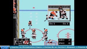 Arizona Coyotes vs Philadelphia Flyers - NHL '94 with NHL '17 Rosters - Sega Genesis