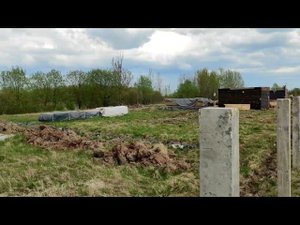 МЕГА-забор на забивных ЖБ сваях