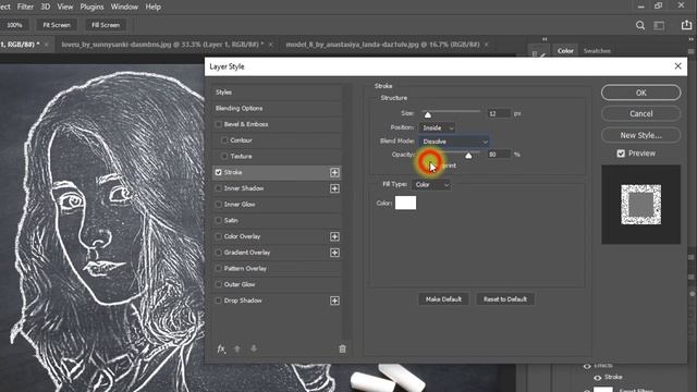 Convert Photo to Realistic Chalk Effects in Photoshop смотреть онлайн