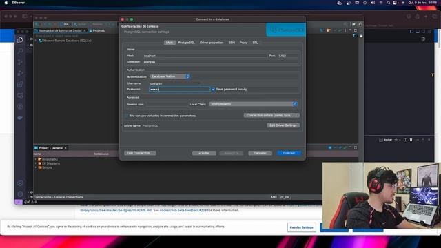 Docker compose com Postgres e Dbeaver - Teste local смотреть онлайн
