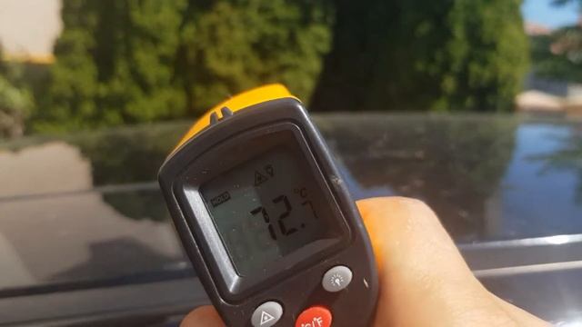 Насколько нагревается ЧЁРНЫЙ автомобиль летом? смотреть онлайн