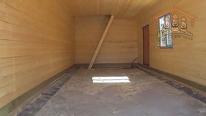 Гараж из профилированного бруса от "Три Строителя" | Видео обзор