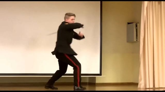 Казачий танец с шашками. Ойся, ты Ойся! Первый Московский кадетский корпус. смотреть онлайн