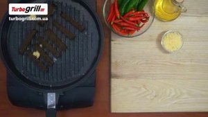 Ржаные  сухарики в сковороде Turbogrill