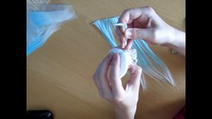 Как прошить голову кукле
