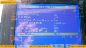 DAEWOO NUBIRA J100, ITMS6 F READING ENGINE DATA