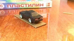 Dodge Challenger Урок как слепить машинку своими руками из пластилина за 5-минут (from polimerclay)