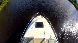 Жизнь на воде. Один из эпизодов. Прогулка на катере Байлайнер с камерой 360. Волга, Везлома