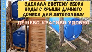 Система сбора дождевой воды своими руками / Автополив без электричества и счетов за воду!