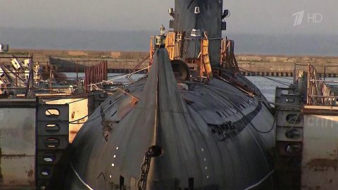 Атомная подводная лодка "Ленинский комсомол" вышла в свой последний морской поход после ремонта