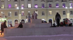 Новогодняя площать Ленина Северодвинск (2019)