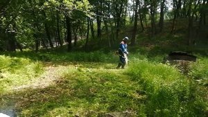 13.06.22.Пробный покос травы, после ремонта тримера.Но пришлось купить новый.Заказы по +79241232444
