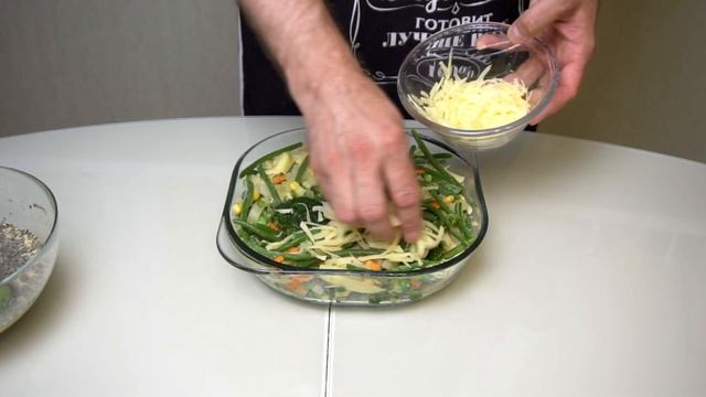 Запеканка овощная с цветной капустой и брокколи. Рецепт быстрого приготовления. ПП Рецепты.