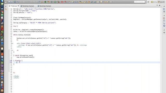 Java EE 021  JDBC RDBMS SQL Maven Bootstrap MVC Katmanli Mimari 10