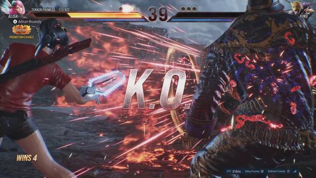 Tekken 8 Alisa Promoted to Garyu in 2 minutes
