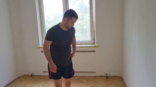 Реставрация убитого дубового паркета в спальне Печки лавочки VLOG работа мастера смотреть онлайн