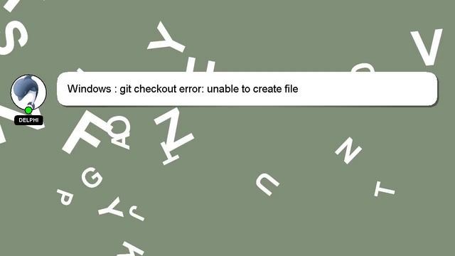 Windows : git checkout error: unable to create file смотреть онлайн