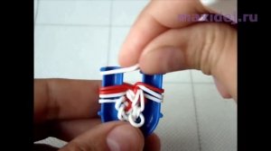 Браслет из резинок ПАУЧОК на рогатке