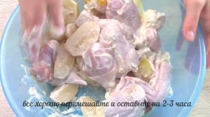 Куриные крылья и ножки с картошкой в духовке
