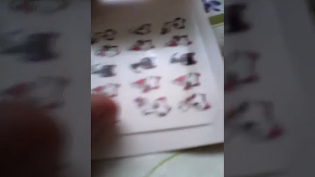 Распаковка 3D наклеек для дизайна ногтей смотреть онлайн