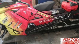 Установка подножек и защиты радиатора на снегоход BRP Summit 850 G4 (165)