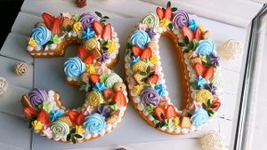 Торт цифра НА ЮБИЛЕЙ.Торт ЦИФРА! Медовый торт Цифра 30!
