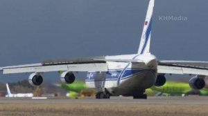 пустой Руслан и полный Боинг. Ан-124 RA-82081 Волга-Днепр