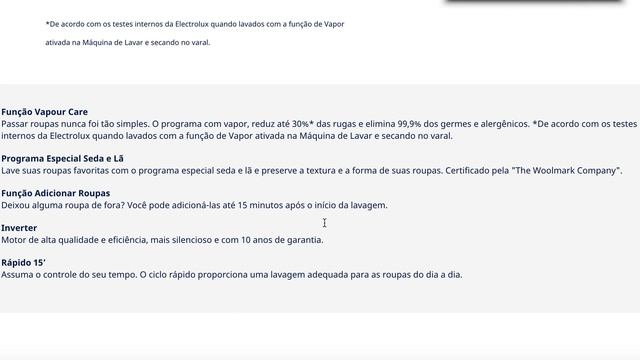 Lavadora Front Load Premium Care 11kg LFE11 смотреть онлайн