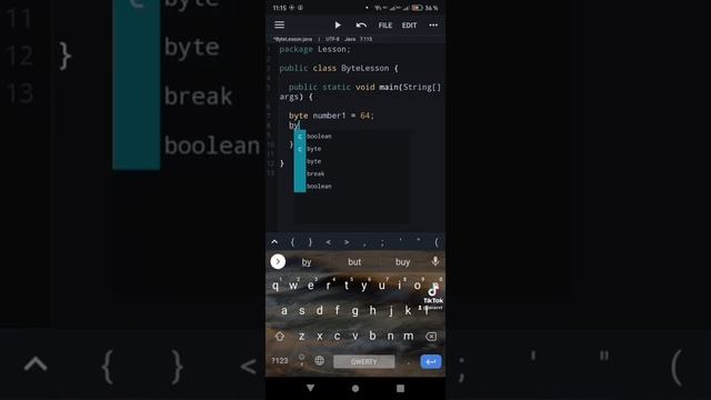 Уроки по java на Android(переменные) смотреть онлайн