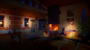 Cozy Winter Cabin with Relaxing Blizzard | Snowstorm and Heavy Wind Sounds for Sleep, Relax