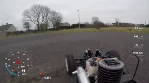 kyosho inferno mp9 tki4 run with speedometer GoPro hero