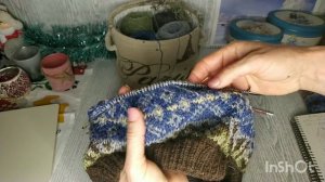 Вязанный жилет в технике разрезного жаккарда// часть 1