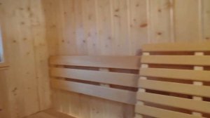 Баня ч. 53 Сделал лавки в мойку и разогрел парилку до 100, а дрова требуют "сквозняка"