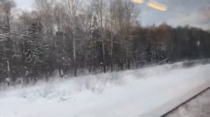 Вид из окна поезда по маршруту: Тула - Москва Курский вокзал