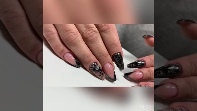 Паук. Дизайн ногтей гель лаком. Простой дизайн на HALLOWEEN смотреть онлайн