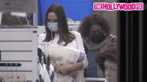 Angelina Jolie Takes Her & Brad Pitt's Daughters Shiloh & Zahara Out Shopping At Ethiopian Design
