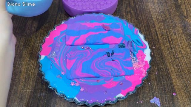 Galaxy Duck I Mixing random into Glossy Slime I Relax with videos✨ смотреть онлайн