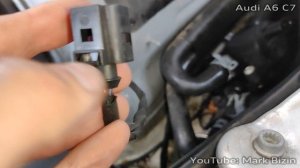 Клапан климатической системы Audi A6 C7 / Shut-off valve replacement